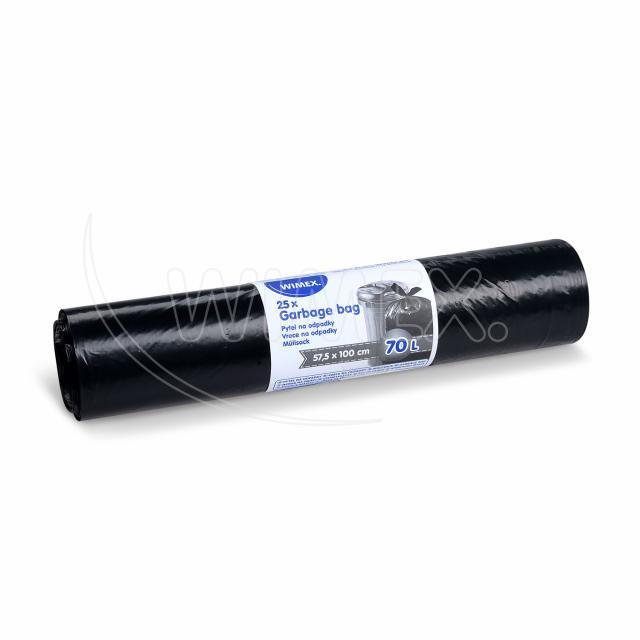 Vrecia do košov    70L, 57,5x100cm, 25ks, igelitové, Typ40, čierne