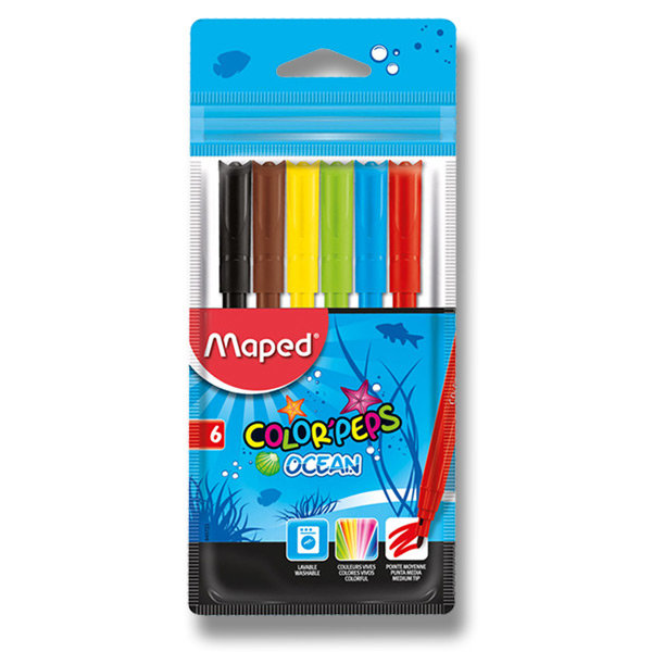 Fixky 6ks Maped  "Color peps" oceán