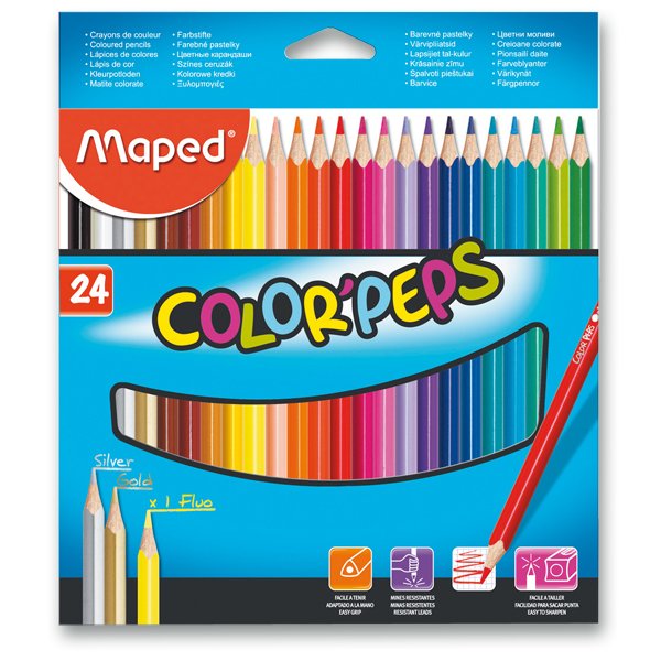 Pastelky  24 ks Maped  "Color Peps"