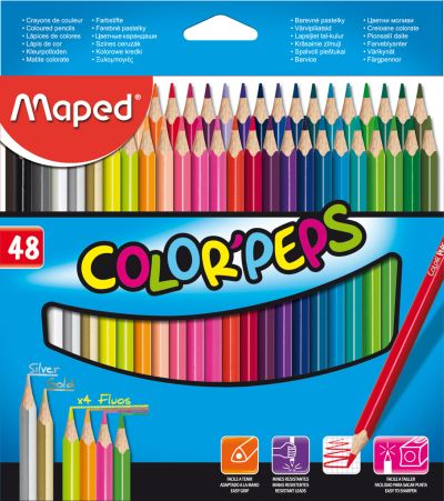Pastelky  48 ks Maped  "Color Peps"