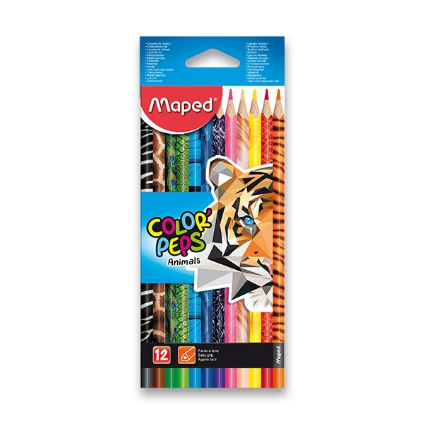 Pastelky  12 ks Maped  "Color Peps" Animals