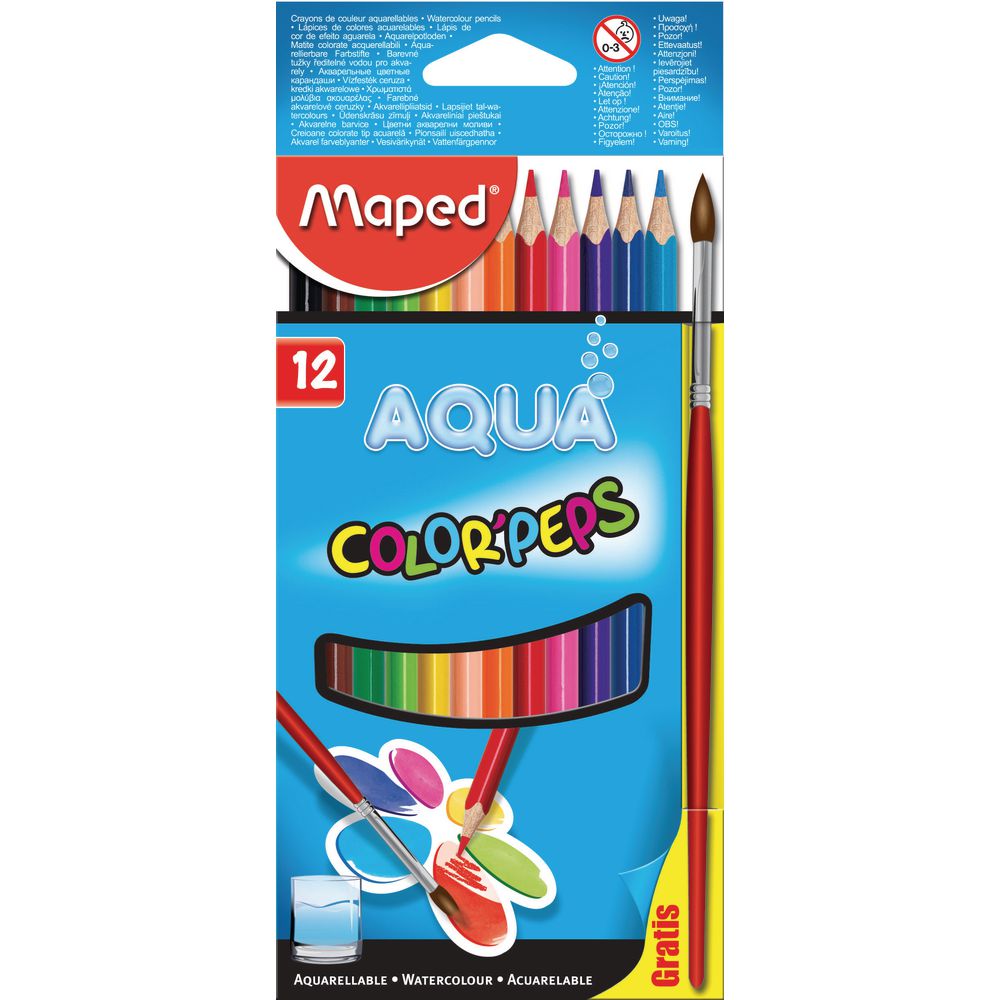 Pastelky  12 ks Maped  Aqua "Color Peps"