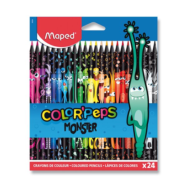 Pastelky  24 ks Maped  "Color Peps" Monster