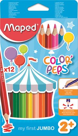 Pastelky  12 ks Maped  JUMBO "Color Peps"
