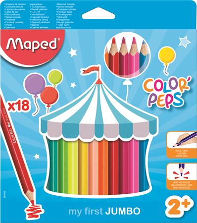 Pastelky  18 ks Maped  JUMBO "Color Peps"