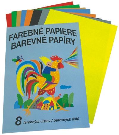 Farebný papier, 8list