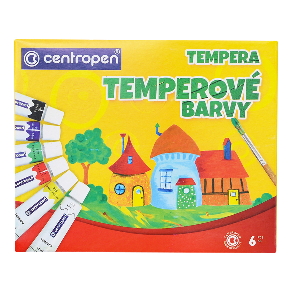Temper farby Centropen 9550, 6ks, 12ml ,
