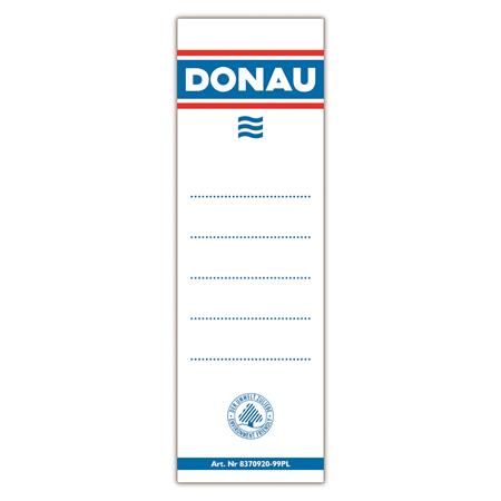Chrbtový štítok na poradač, Donau, 48x153mm, 20ks