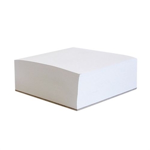 Poznámkový blok, špalík, 9x9x3,5 cm. lepený