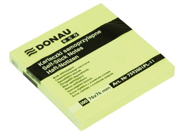 Blok samolepiaci, 76x76mm, 100zl, Donau