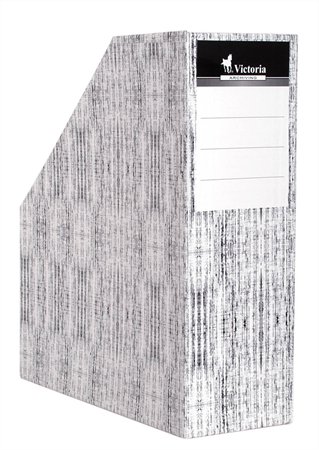 Zakladač, stojan na katalógy, kartónový, 90 mm, VICTORIA, textil