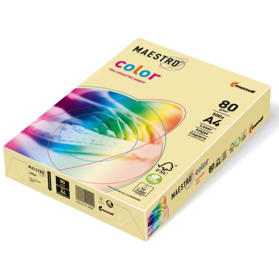 Kopirovací papier A4 80g, MAESTRO, vanilla