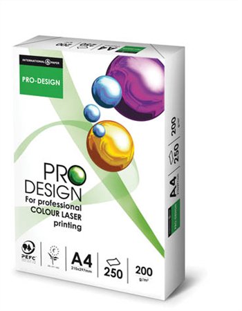 Kopirovací papier A4, 200g, PRO Design, 250ks