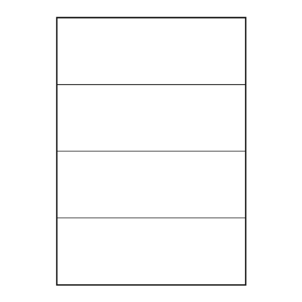 Etikety print, 210x74mm, S&K Label, 4 etikety