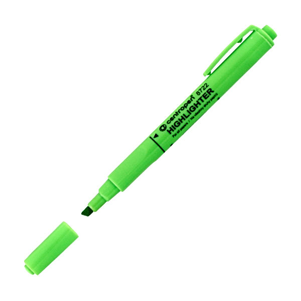 Zvýrazňovač Centropen 8722, 1-4mm, zelený