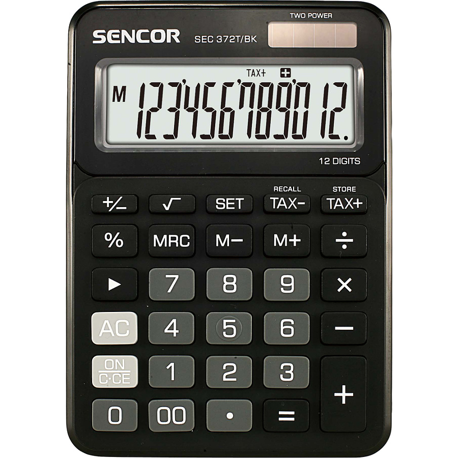 Kalkulačka Sencor 372T, BK,  čierna