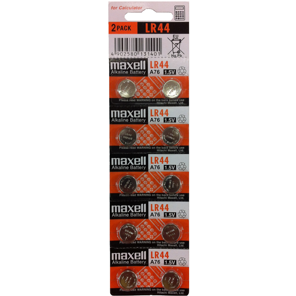 Monočlánok LR 44 MAXELL gombikový, 2ks