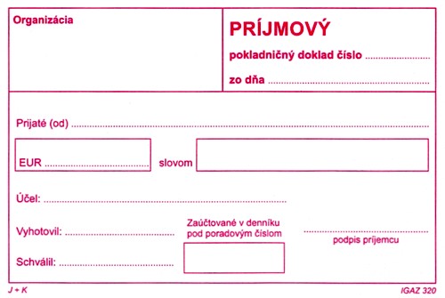 Príjm. pokl.dokl. bez DPH samoprepis