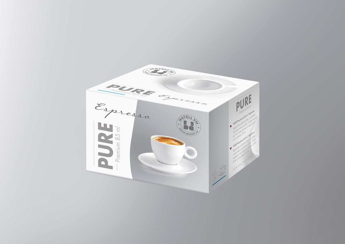 Šálka + podšálka Pure 85ml