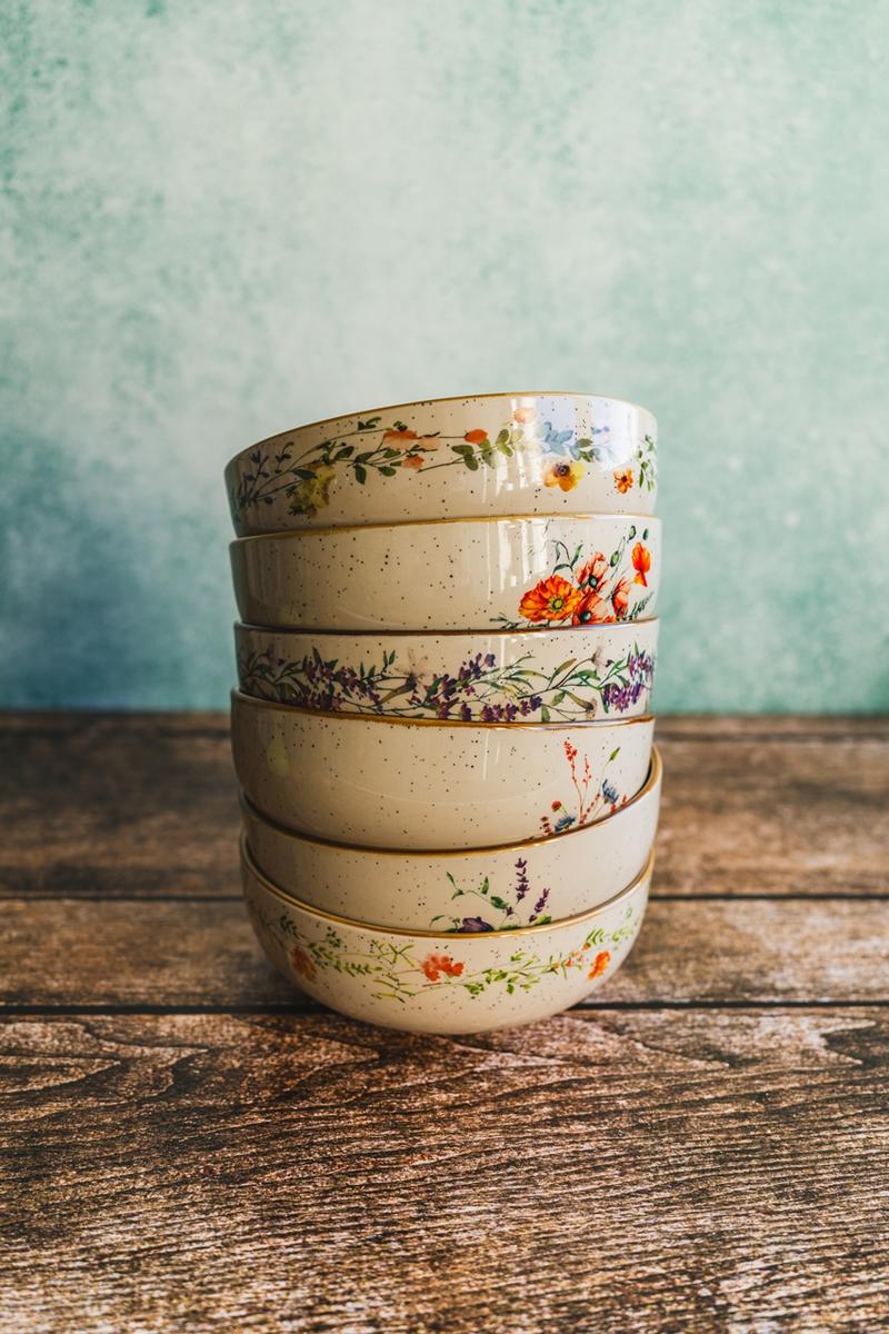 Miska keramická 15cm Belle line kvety