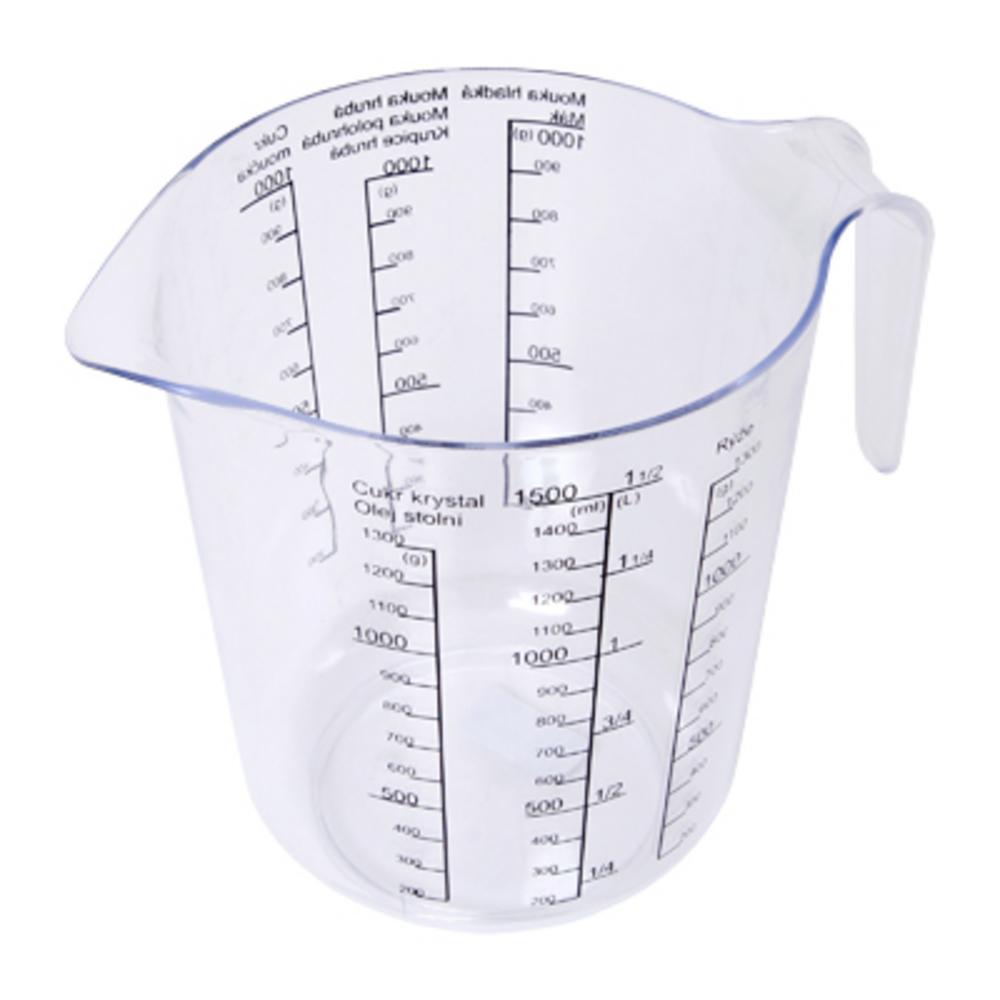 Odmerka 1,5L PVC /gramy, litre../