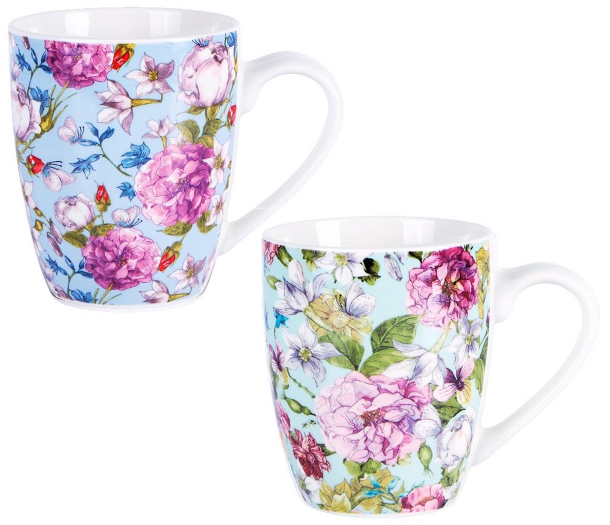 Hrnček  porcelán. 360ml, kvety