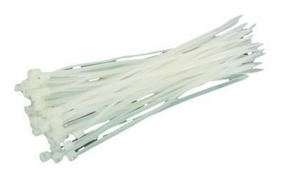 Páska sťahovacia 30cm/4,8mm 50ks biela