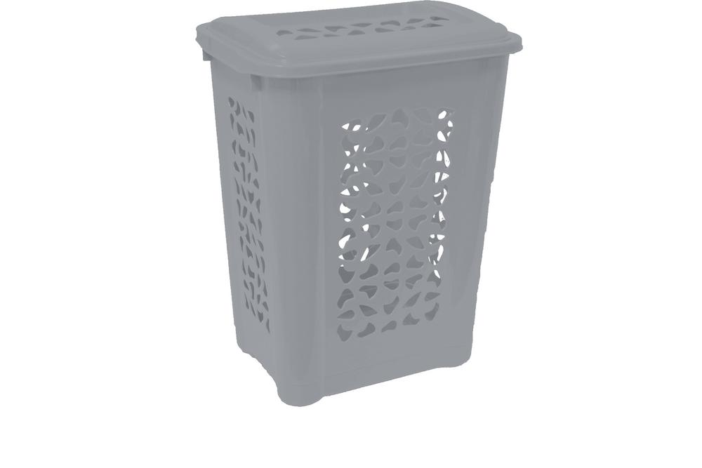 Kôš na špinavé prádlo 60L, Hamper, sever.šedá