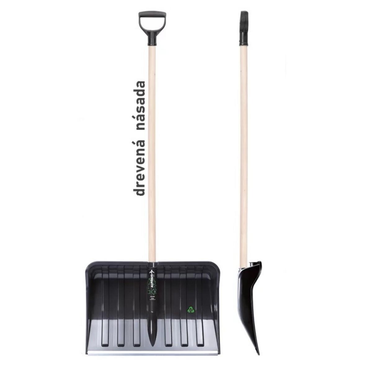 Odhŕnač snehu Alpinus 55cm, s násadou