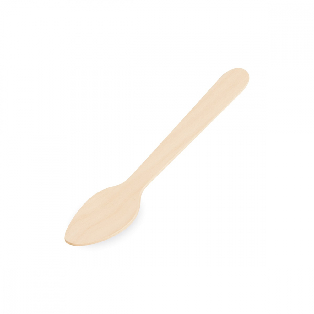 Drevená Lyžička na kávu, 11cm /100ks  EBIO