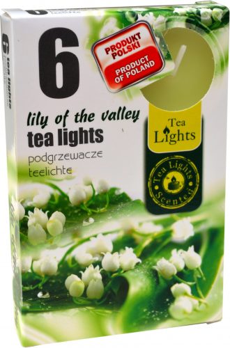 Sviečka čaj  6ks, lily of the valley