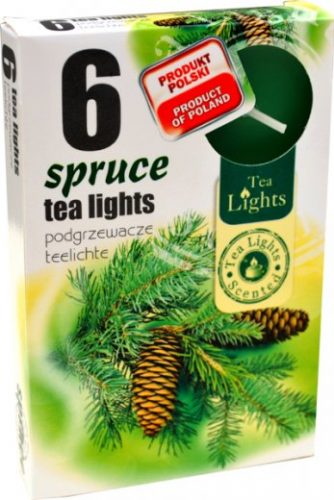 Sviečka čaj  6ks, spruce