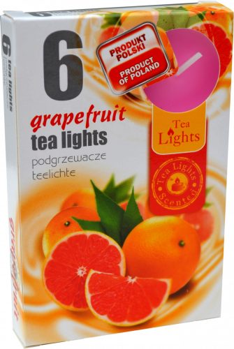 Sviečka čaj  6ks, grapefruit