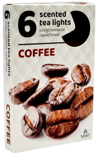 Sviečka čaj  6ks, coffe