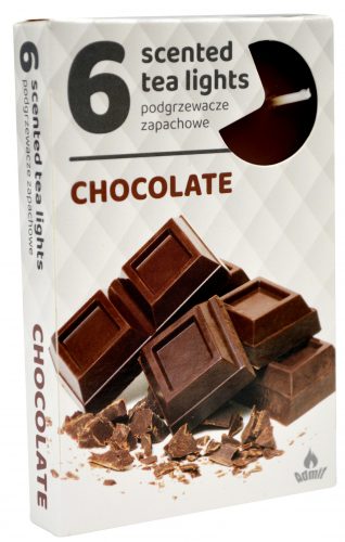 Sviečka čaj  6ks, chocolate