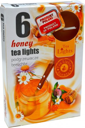 Sviečka čaj  6ks, honey