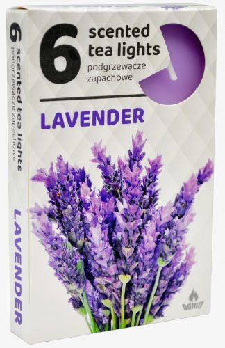 Sviečka čaj  6ks, levandula