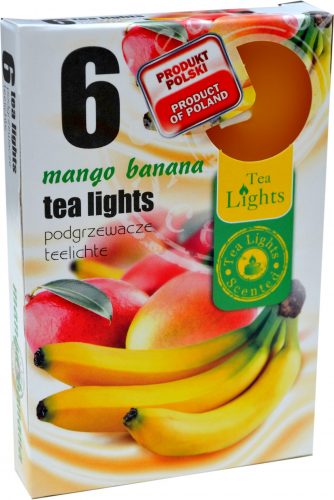Sviečka čaj  6ks, mango banan