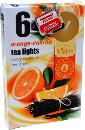 Sviečka čaj  6ks, orange vanila