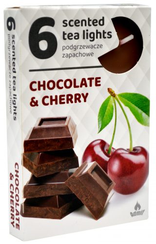 Sviečka čaj  6ks, chery chocolate