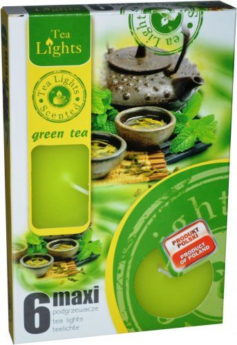 Sviečka čajová  MAXI, 6ks, green tea