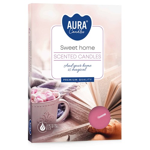 Sviečka čaj  6ks, sweet home