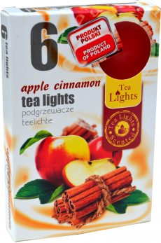 Sviečka čaj  6ks, apple cinnamon