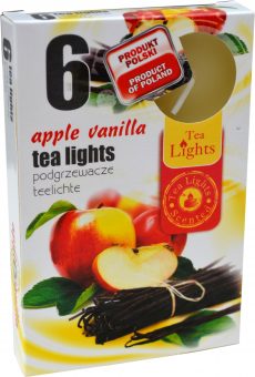 Sviečka čaj  6ks, apple vanila