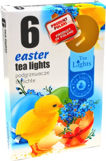 Sviečka čaj  6ks, easter