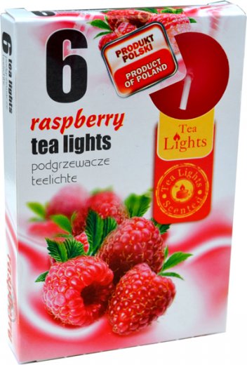 Sviečka čaj  6ks, raspberry